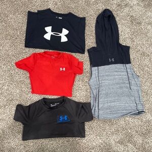 Bundle of Under Armour Size Small & Medium Boys Tops